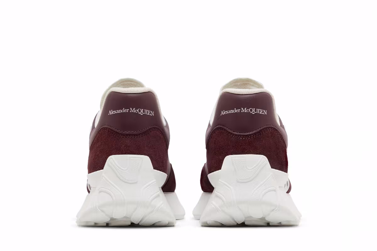 Alexander McQueen Women's Sprint Runner Dark Burgundy, view 7
