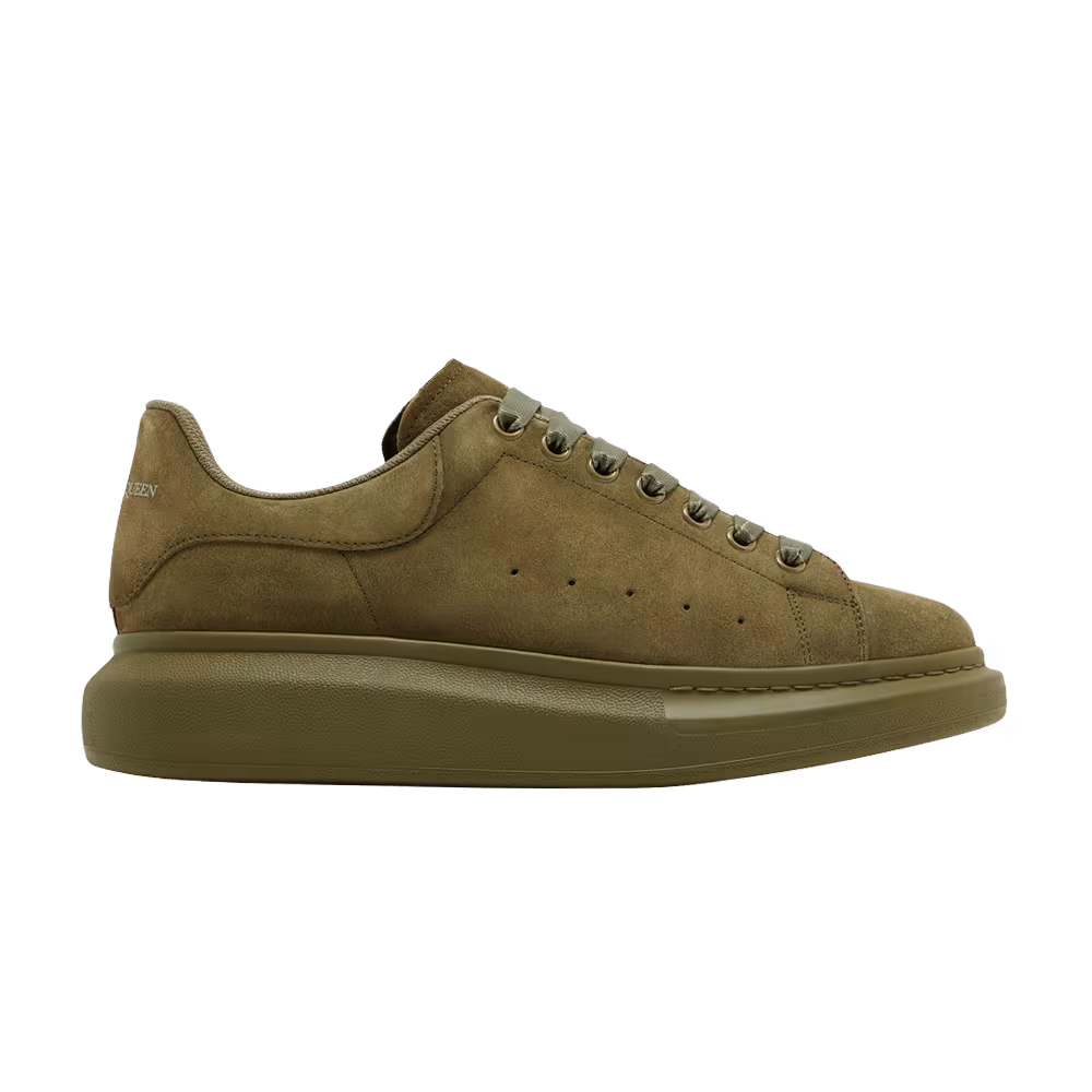 Alexander McQueen Oversized Sneaker Military Green Suede
