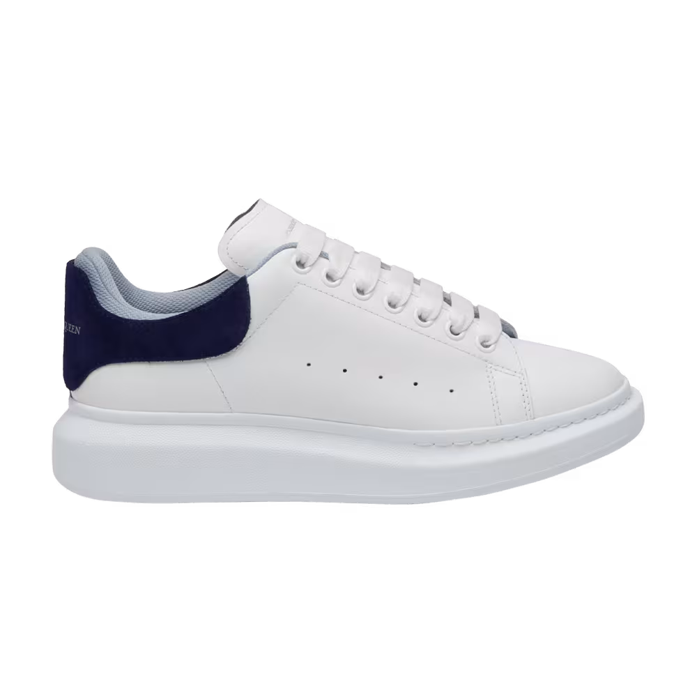 Alexander McQueen Oversized Sneaker Double Heel Tab - Navy Light Blue
