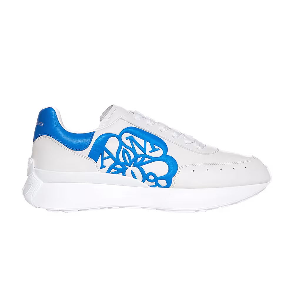 Alexander McQueen Sprint Runner White Cerulean Blue