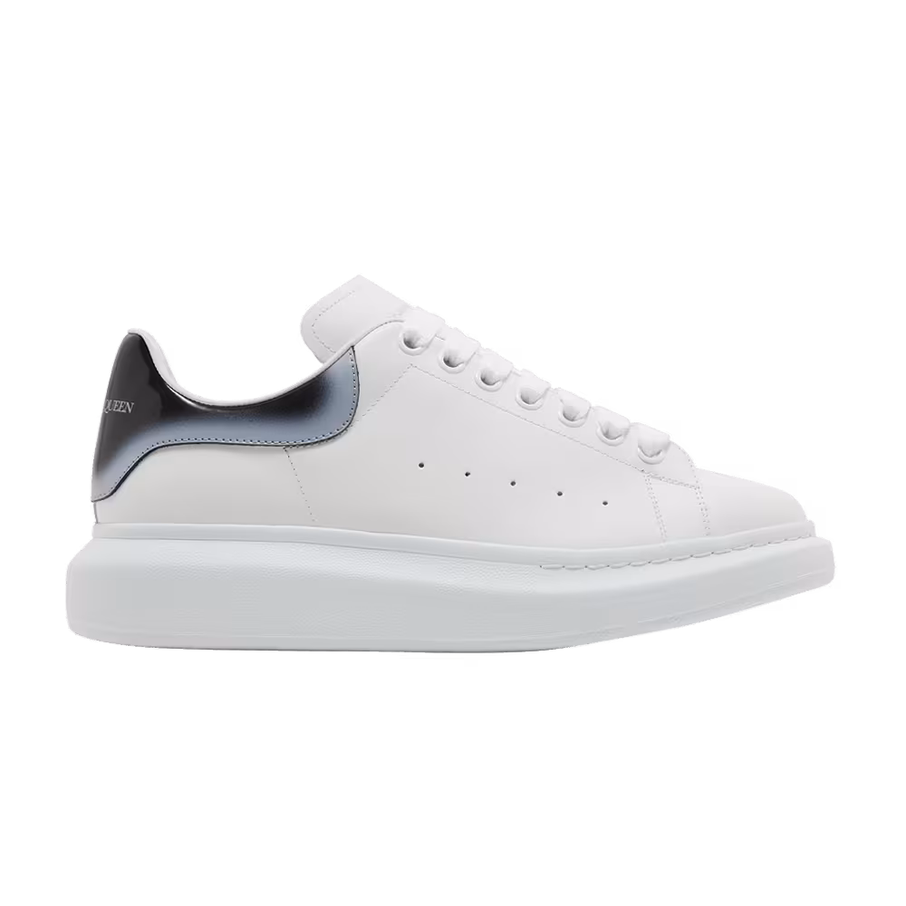 Alexander McQueen Oversized Sneaker Faded Heel - White Black Silver