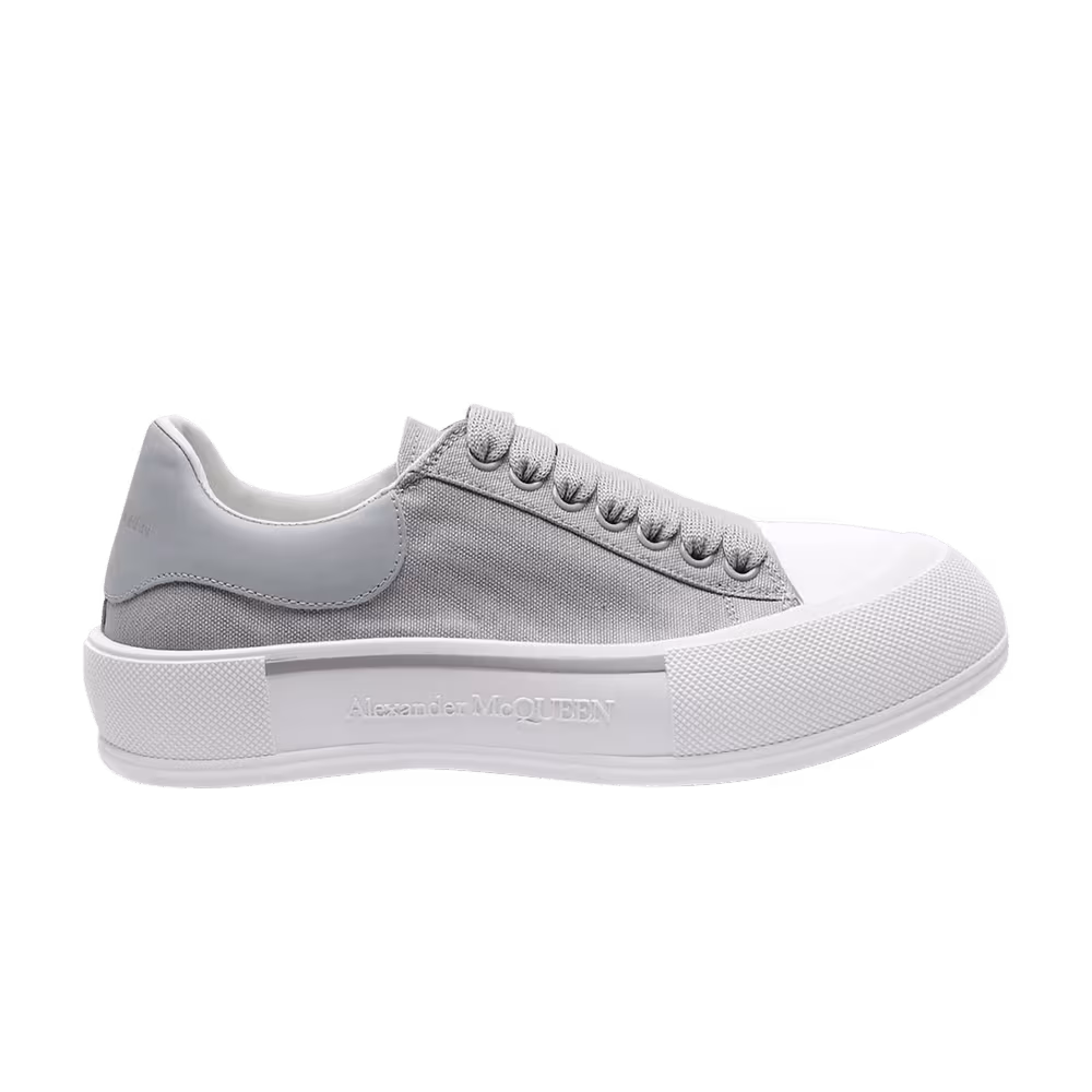 Alexander McQueen Deck Plimsoll Low Lilac Grey