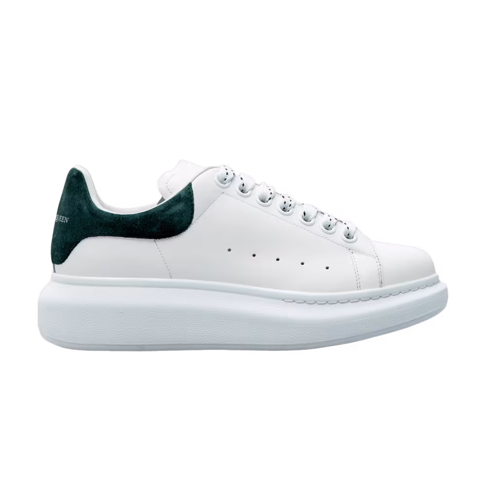 Alexander McQueen Women's Oversized Sneaker White Dark Green