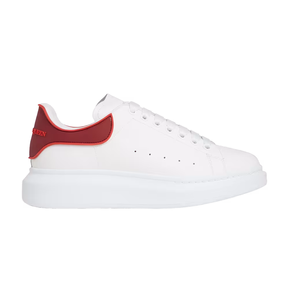 Alexander McQueen Oversized Sneaker White Rose Red