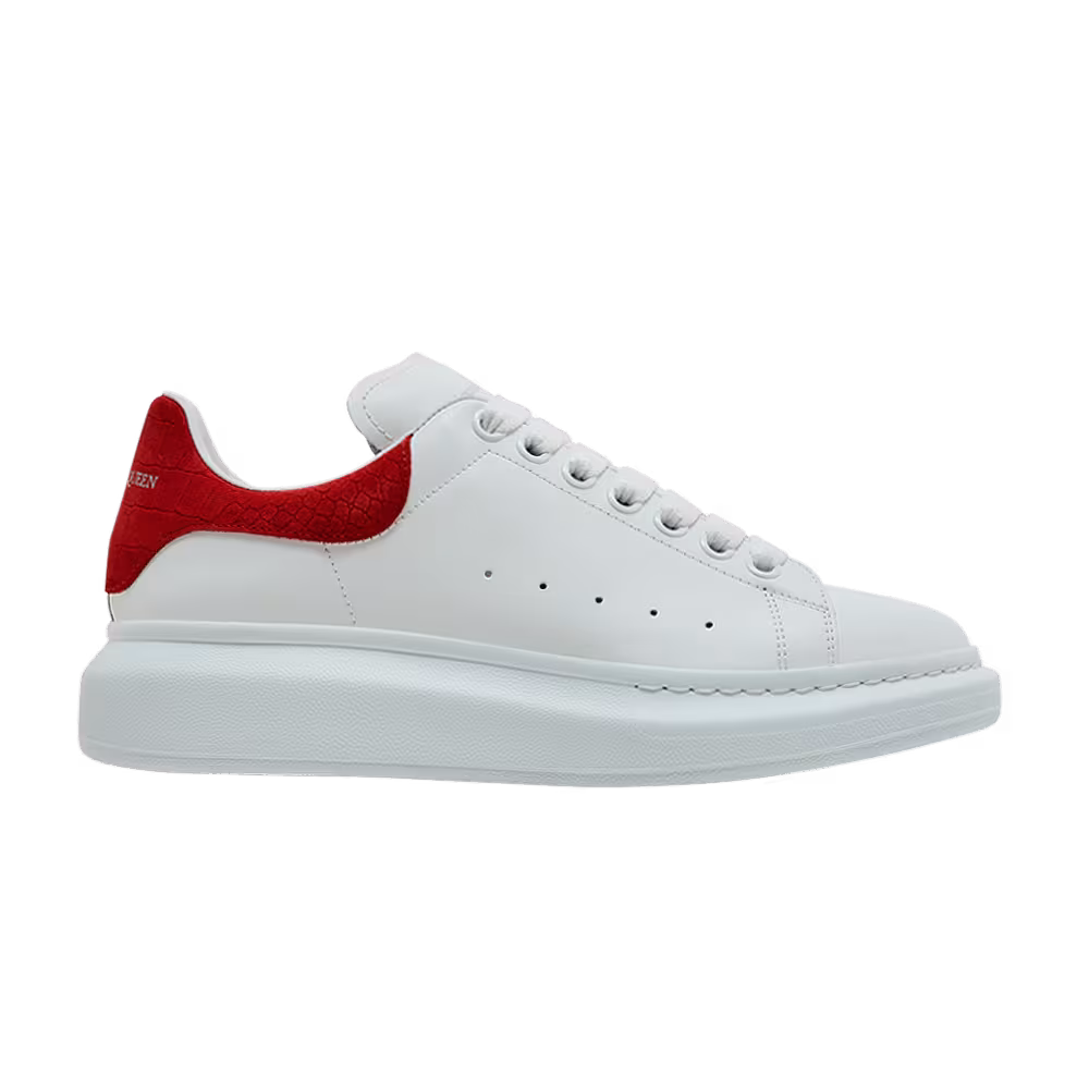 Alexander McQueen Oversized Sneaker White Red Reptile
