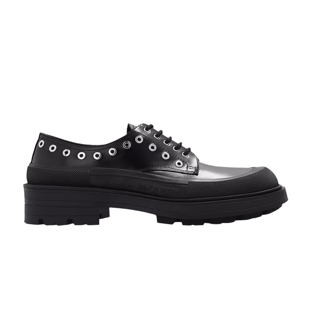 Alexander McQueen Eyelet Derby Black