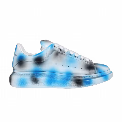 Alexander McQueen Oversized Sneaker 'Spray Paint - Black Blue'