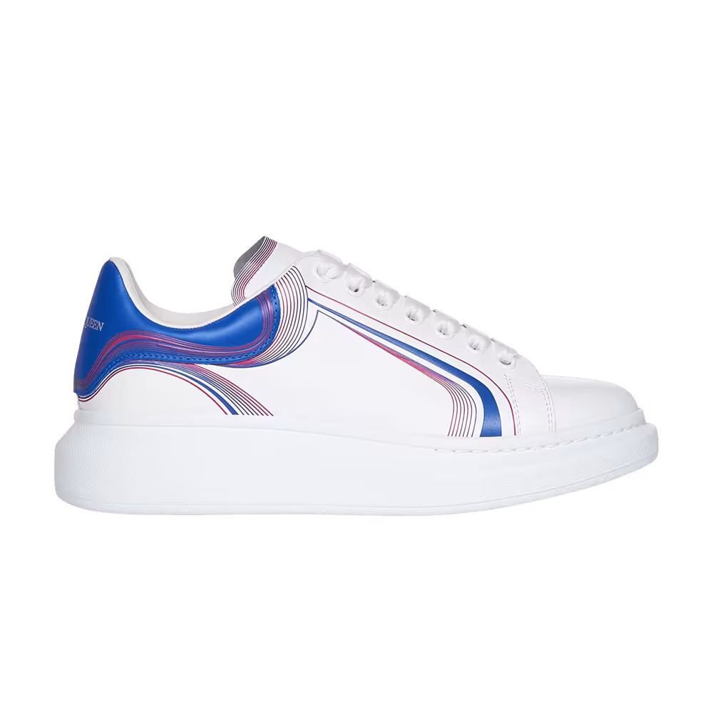 Alexander McQueen Oversized Sneaker Curve Tech - Blue Red
