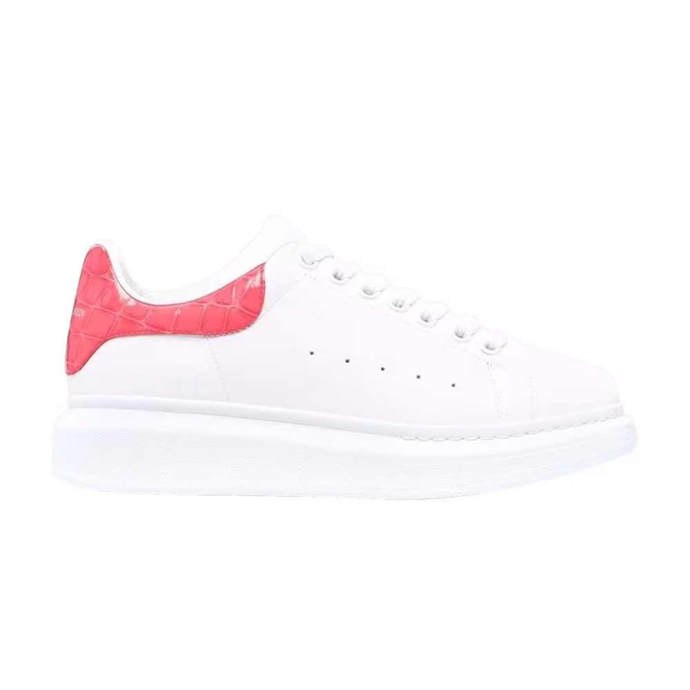 Alexander McQueen Women's Oversized Sneaker White Coral Croc