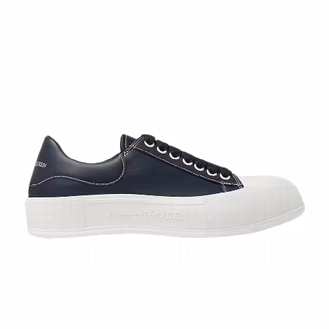 Alexander McQueen Deck Lace Plimsoll 'Navy Blue'