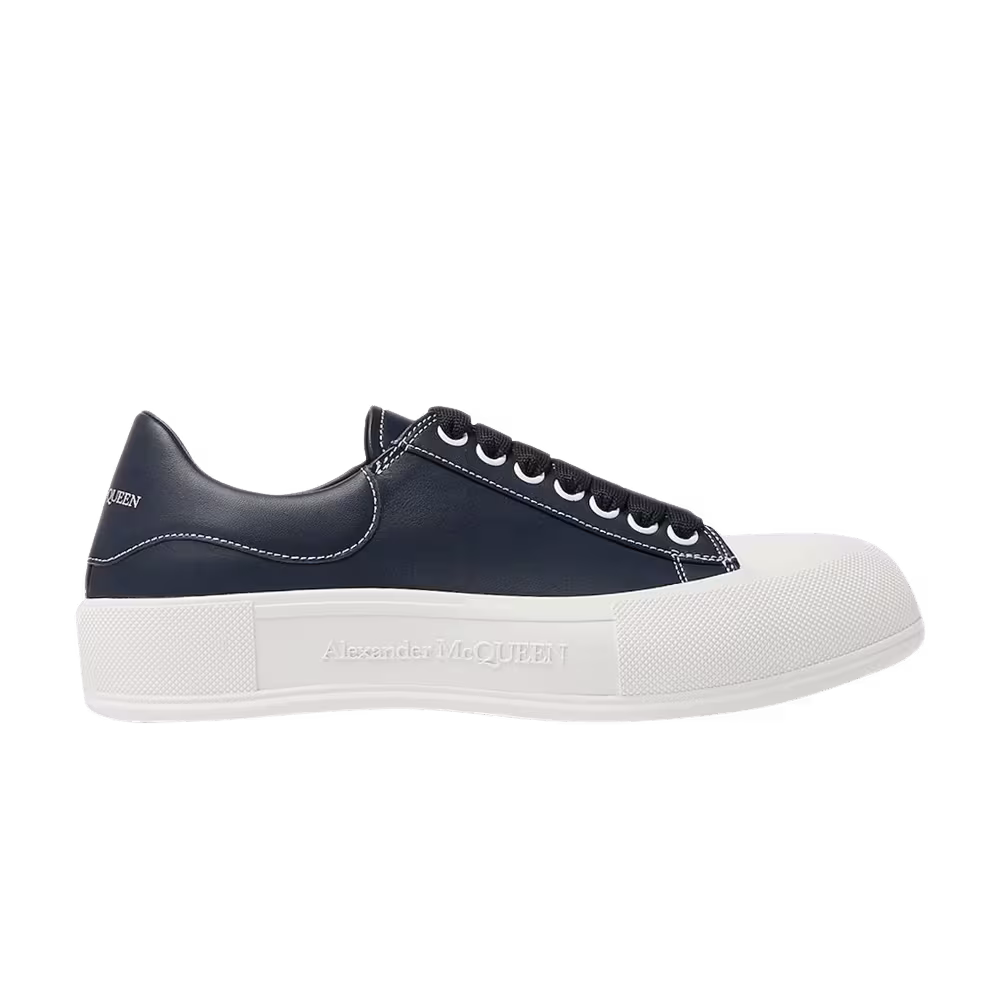 Alexander McQueen Deck Lace Plimsoll Navy Blue