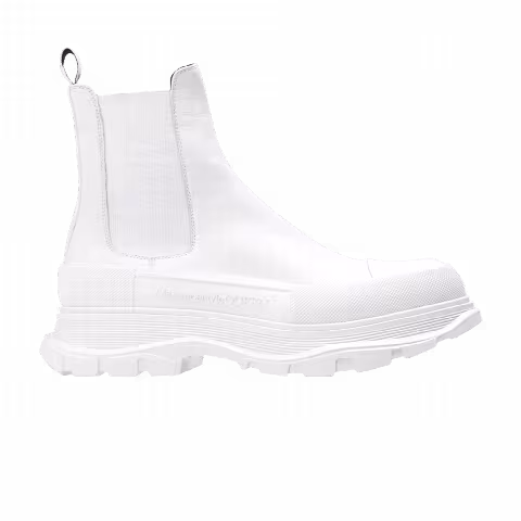 Alexander McQueen Tread Slick Chelsea Boot 'Triple White'