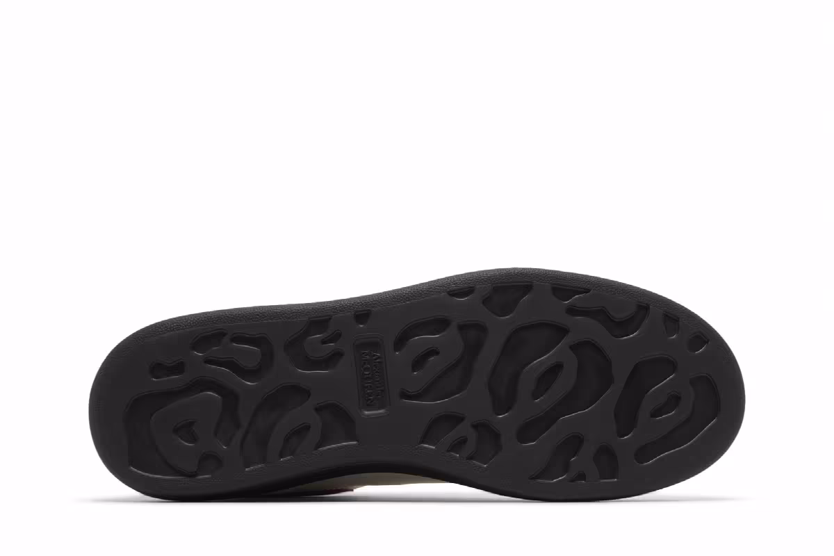 Alexander McQueen Oversized Sneaker New Ivory Garnet, view 5