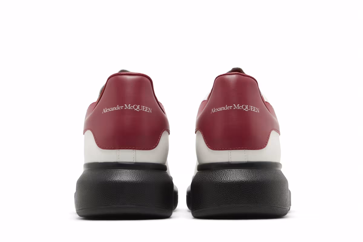 Alexander McQueen Oversized Sneaker New Ivory Garnet, view 7