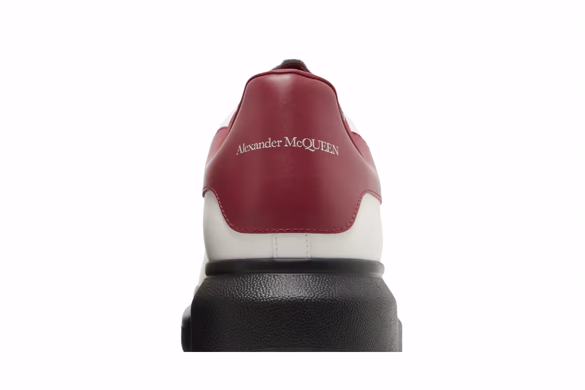 Alexander McQueen Oversized Sneaker New Ivory Garnet, view 8