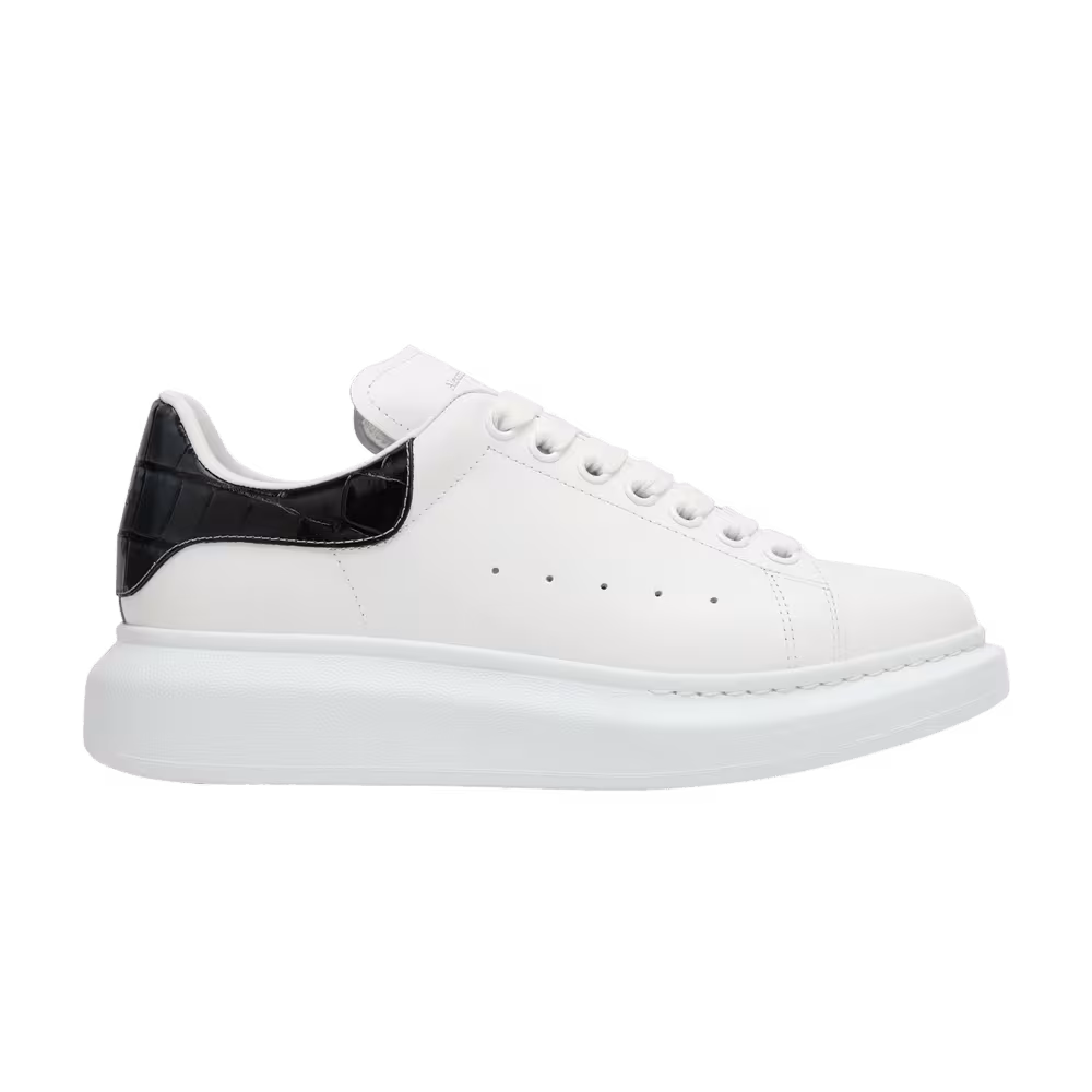 Alexander McQueen Women's Oversized Sneaker Gradient Croc - White Blue