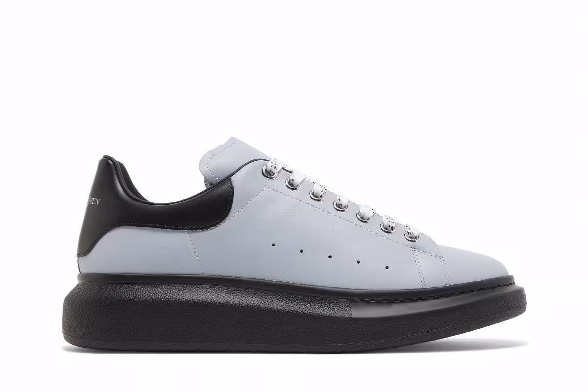 Alexander McQueen Oversized Sneaker Light Blue Black, view 2