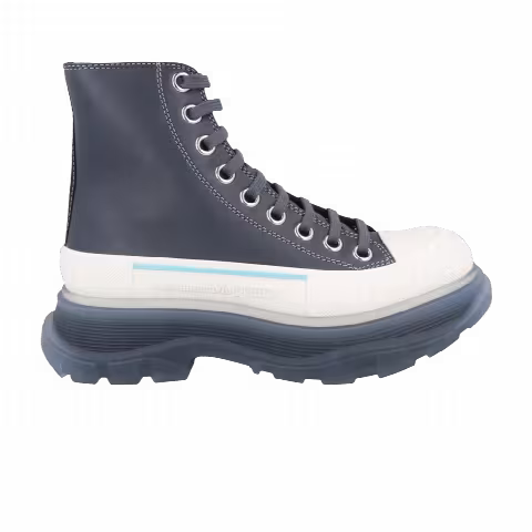 Alexander McQueen Wmns Tread Slick Boot 'Navy White'