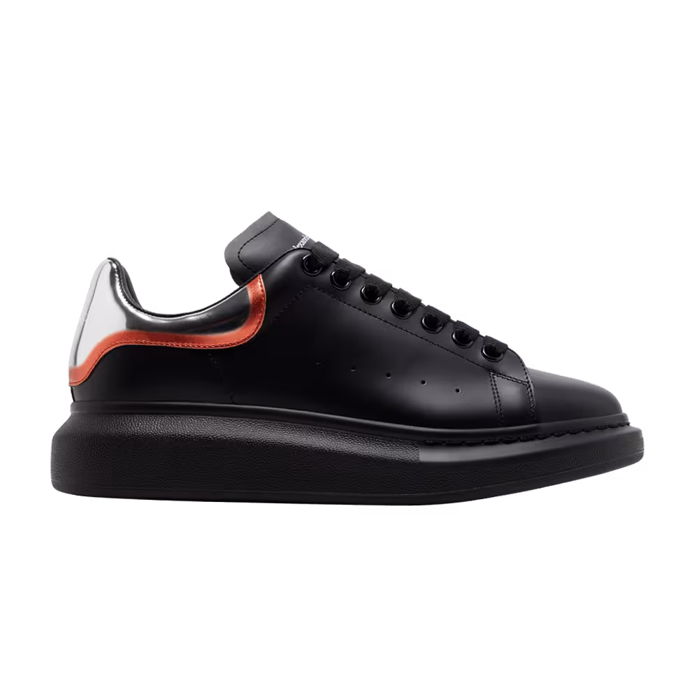 Alexander McQueen Oversized Sneaker Black Silver Welsh Red