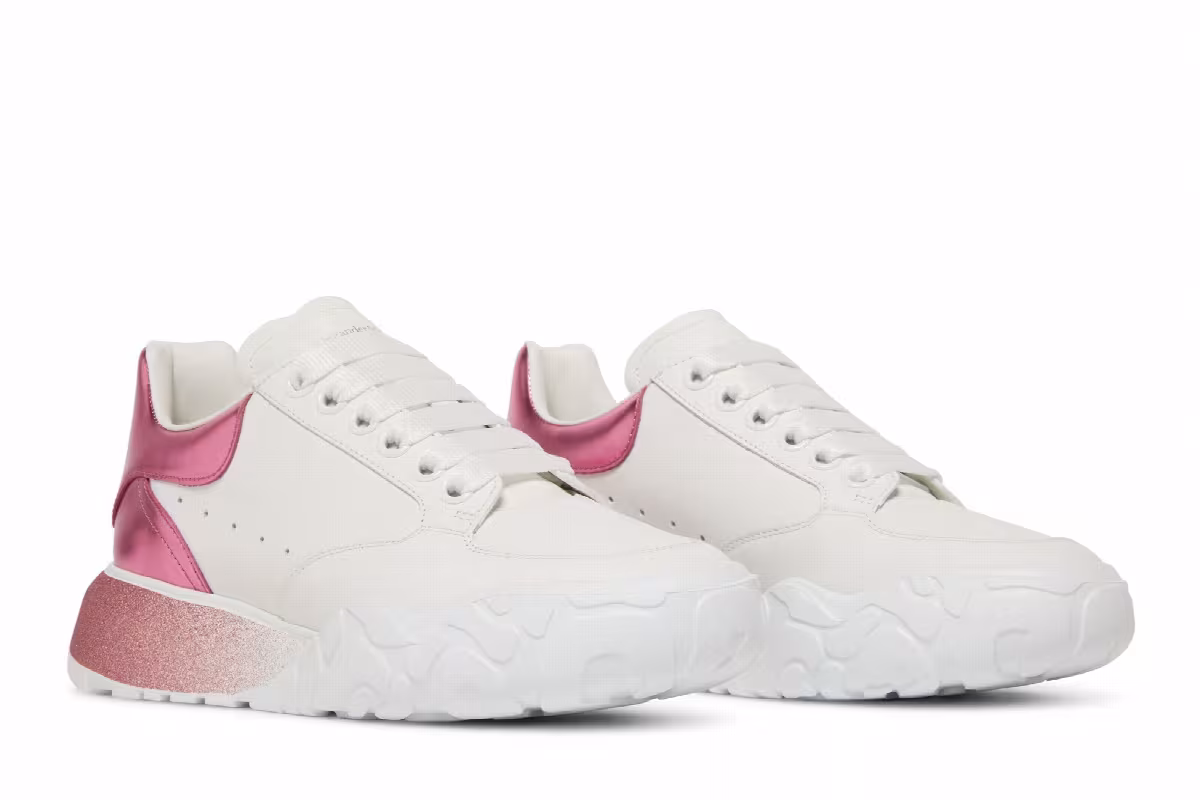 Alexander McQueen Women's Oversized Court Trainer Degrade - Pastel Pink, view 9