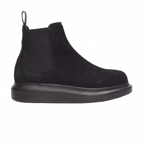 Alexander McQueen Wmns Hybrid Chelsea Boot 'Black Suede'