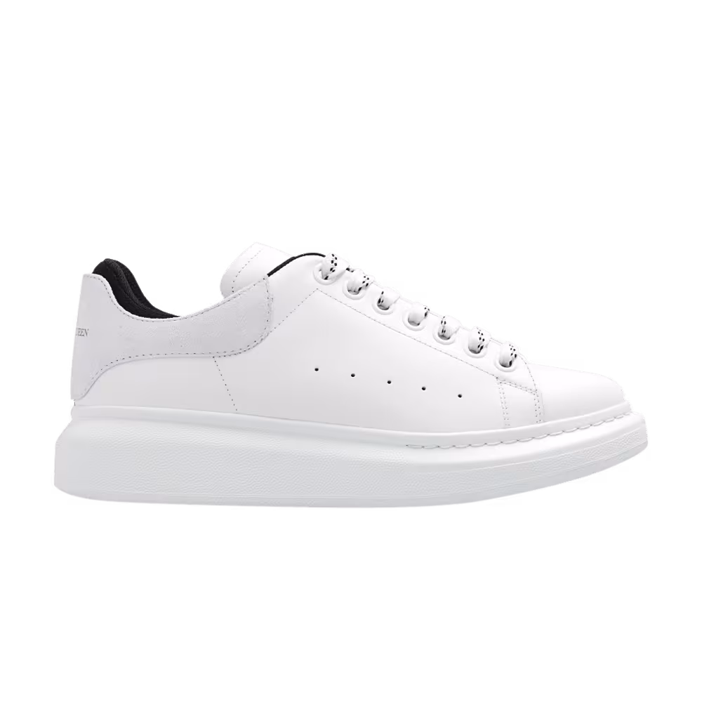 Alexander McQueen Women's Oversized Sneaker Double Heel Tab - White Pale Lilac
