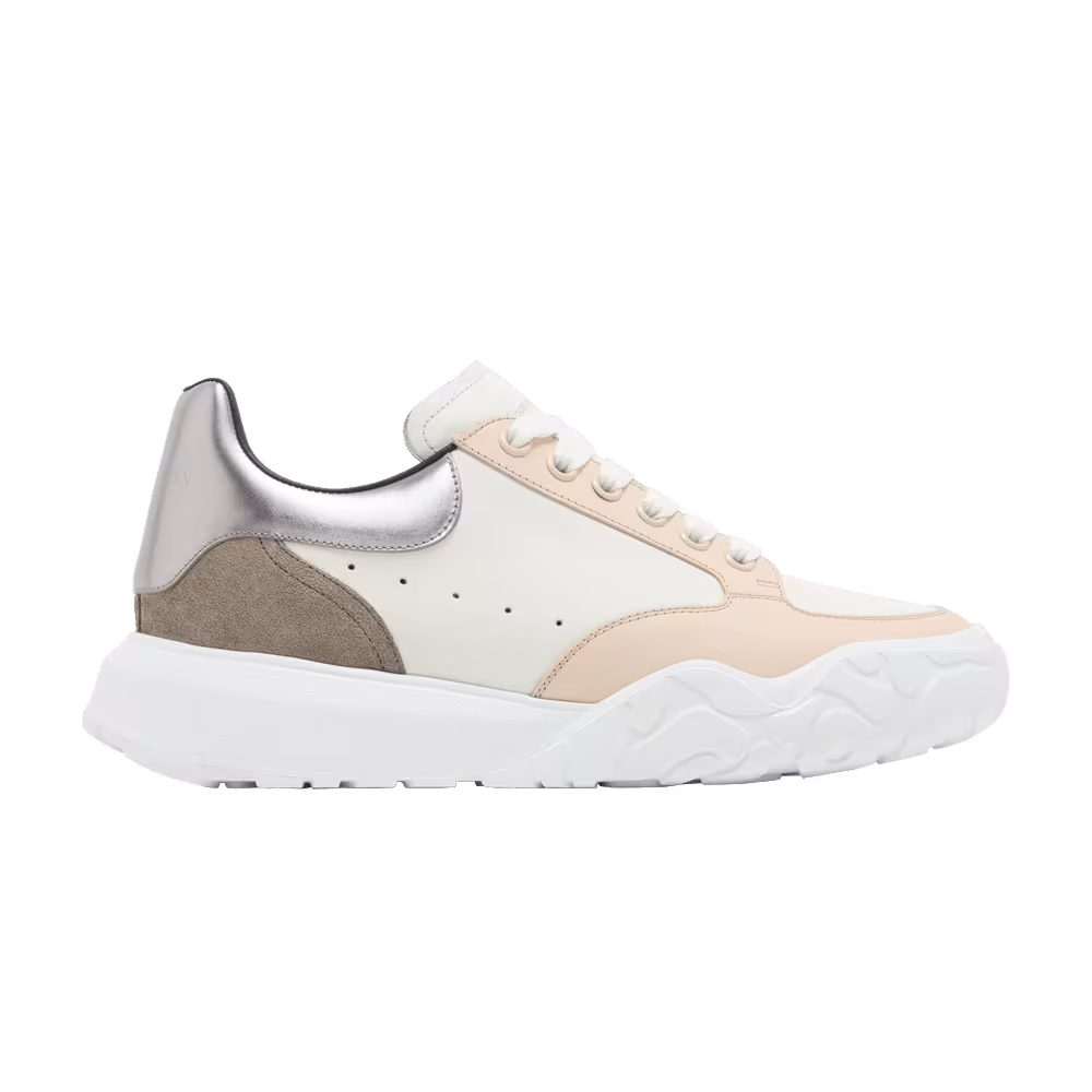 Alexander McQueen Court Trainer White Silver