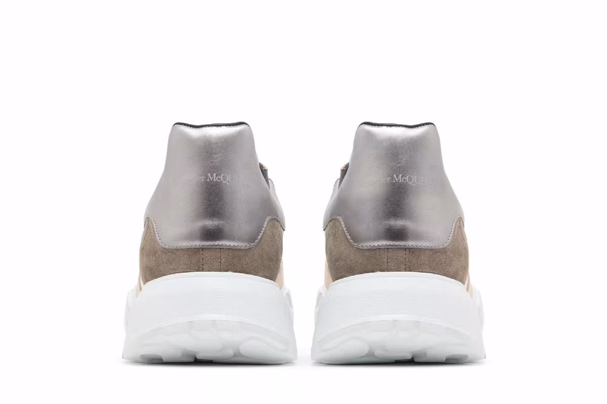 Alexander McQueen Court Trainer White Silver, view 7