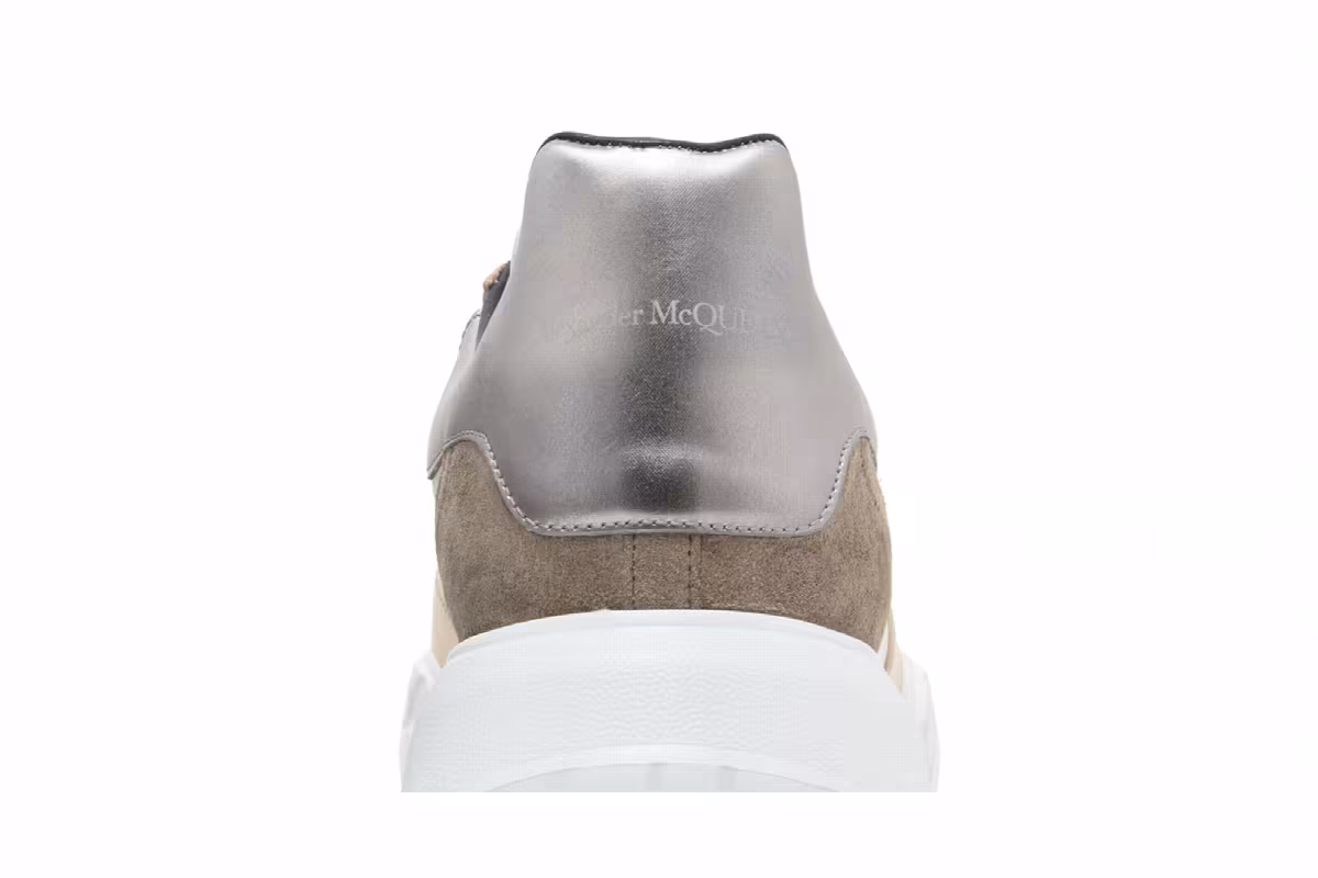 Alexander McQueen Court Trainer White Silver, view 8