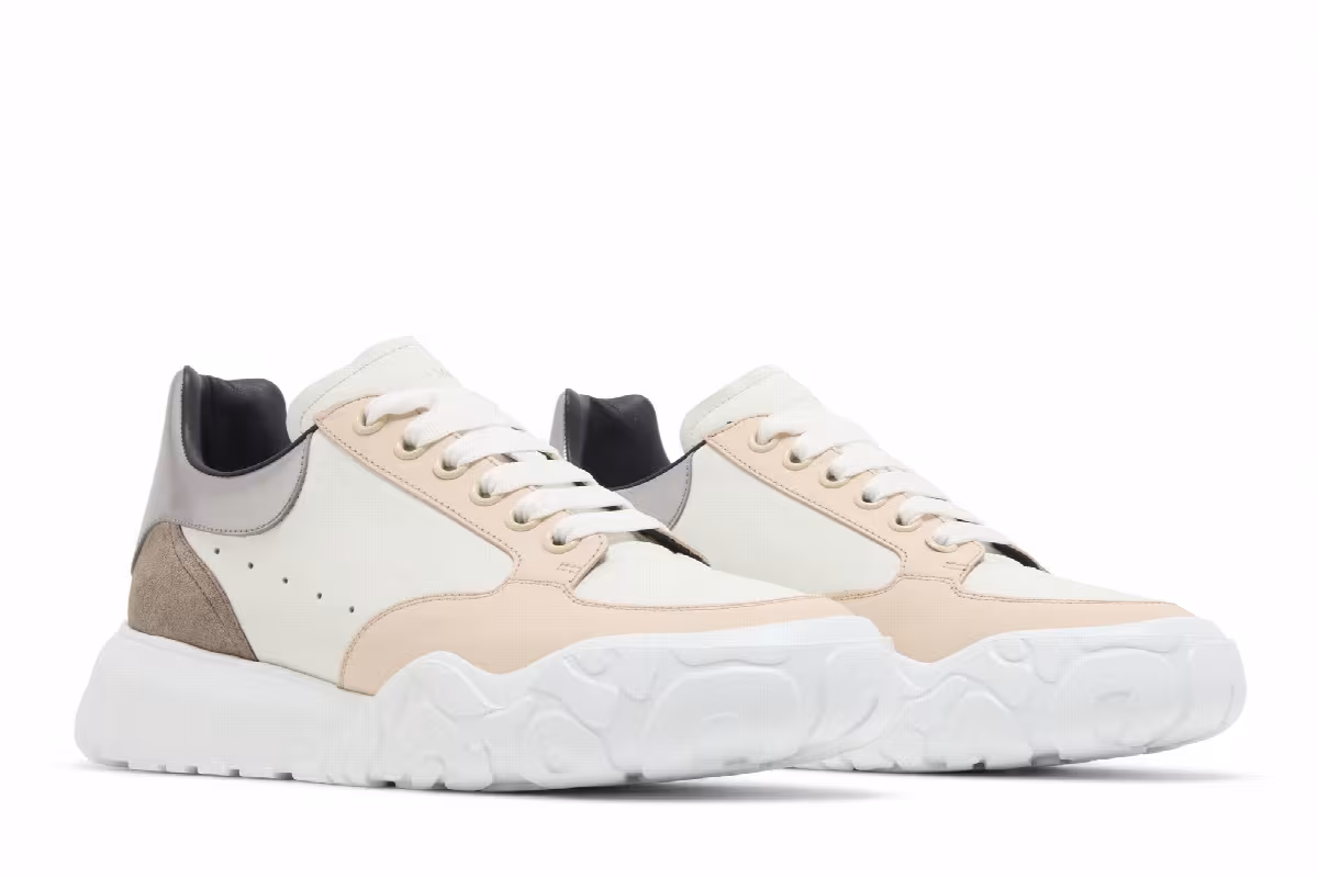 Alexander McQueen Court Trainer White Silver, view 9