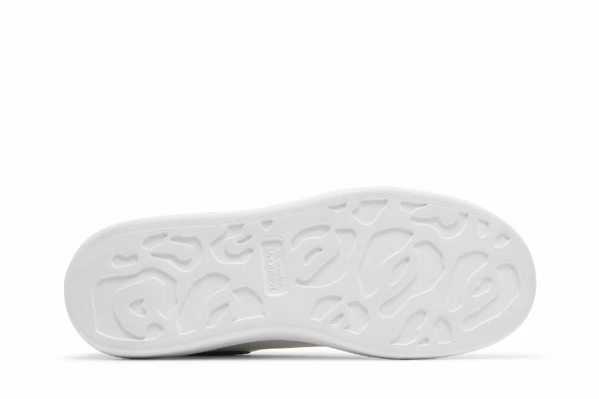 Alexander McQueen Oversized Sneaker White Silver Blue, view 5
