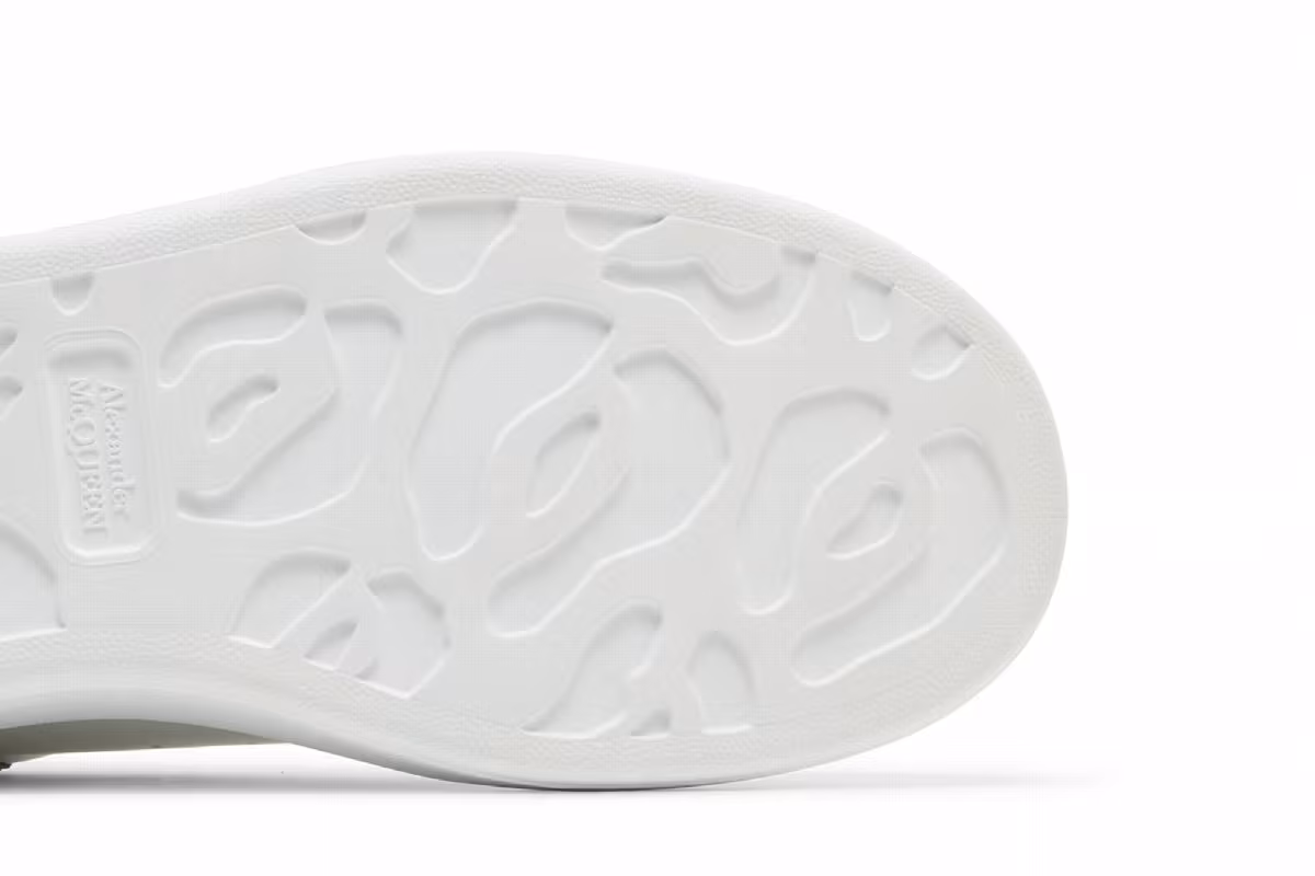 Alexander McQueen Oversized Sneaker White Silver Blue, view 6