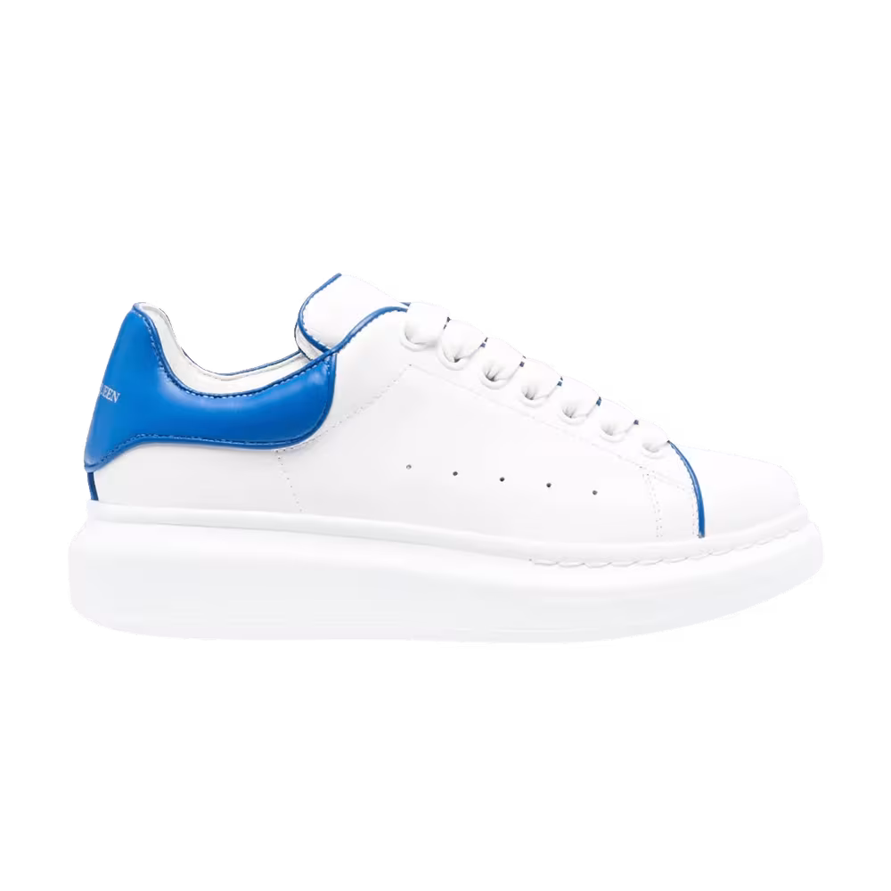 Alexander McQueen Women's Oversized Sneaker White Blue Piping