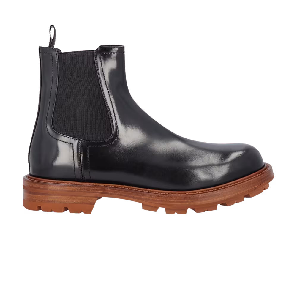Alexander McQueen Chelsea Boot Black Cedar Brown