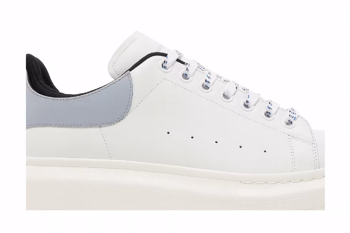 Alexander McQueen Oversized Sneaker White Spring Blue, view 3
