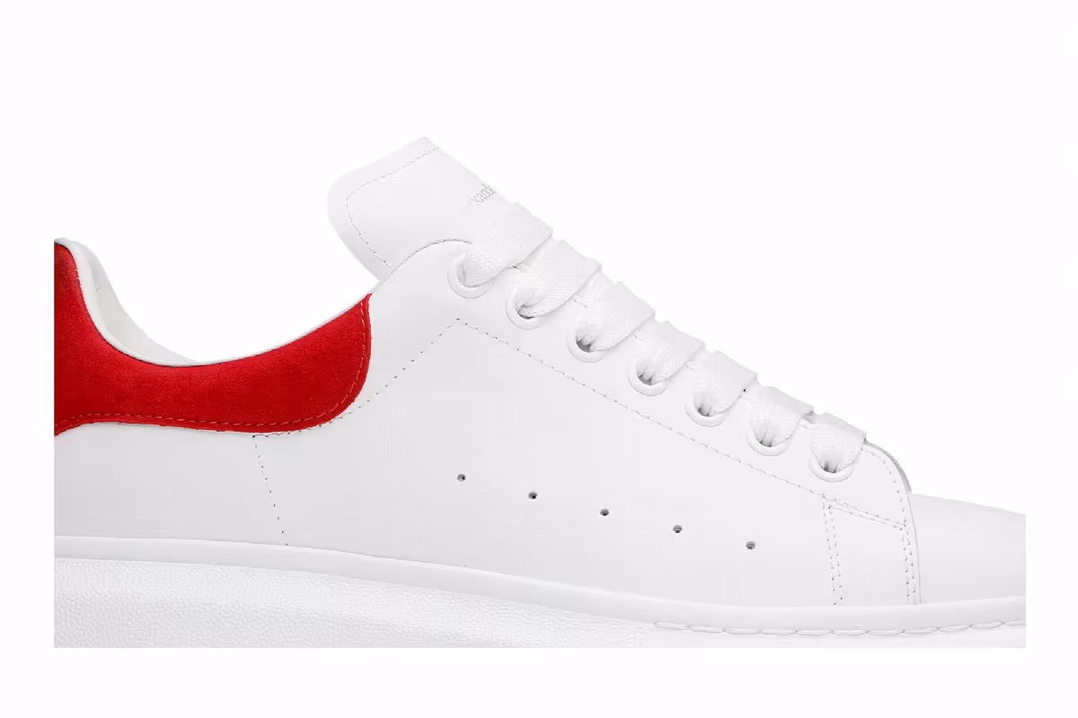 Alexander McQueen Oversized Sneaker White Lust Red, view 3