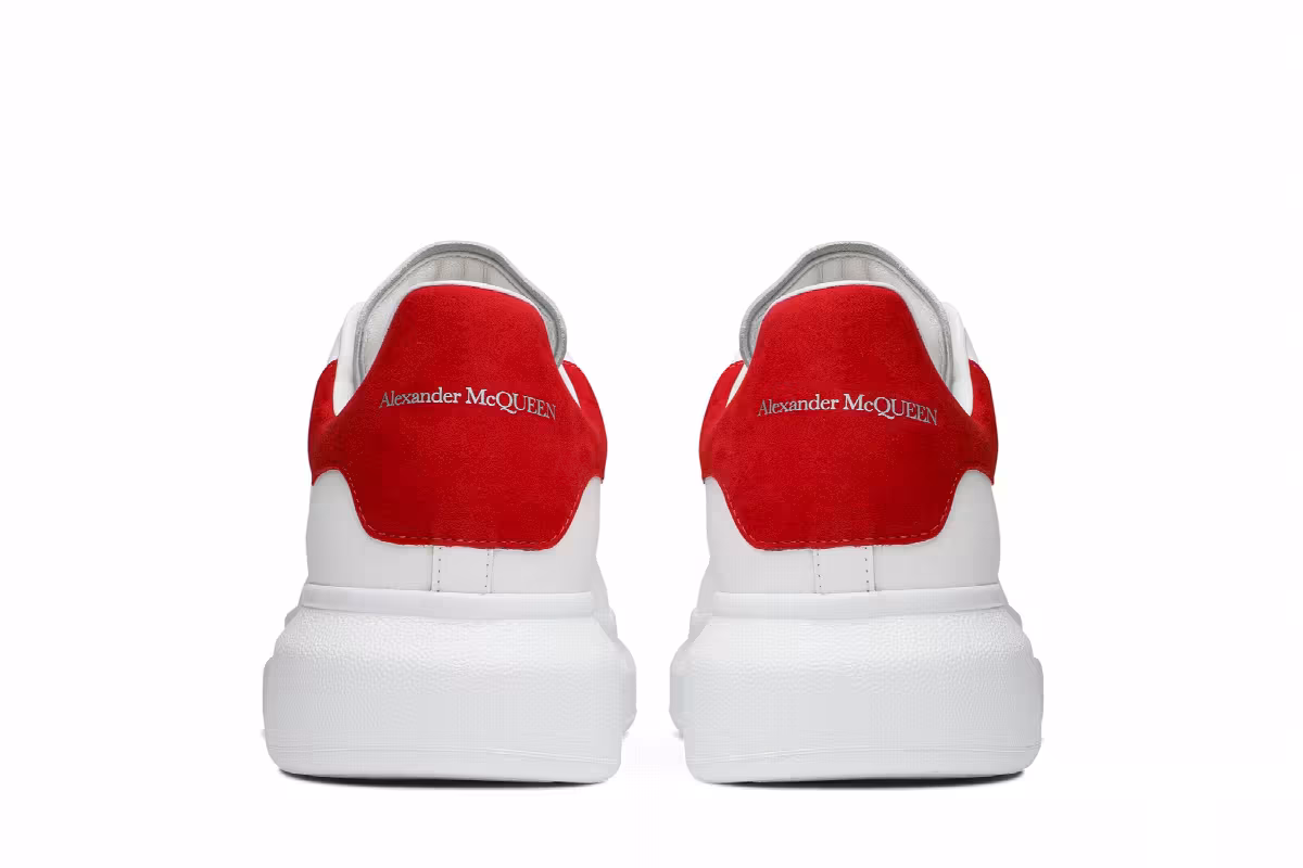 Alexander McQueen Oversized Sneaker White Lust Red, view 7