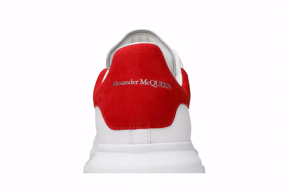 Alexander McQueen Oversized Sneaker White Lust Red, view 8