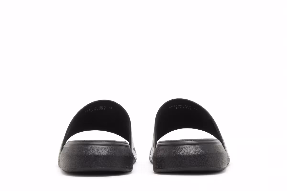 Alexander McQueen Rubber Pool Slide Graffiti - Black, view 7