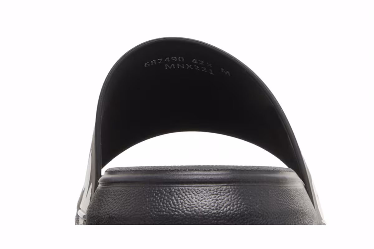 Alexander McQueen Rubber Pool Slide Graffiti - Black, view 8