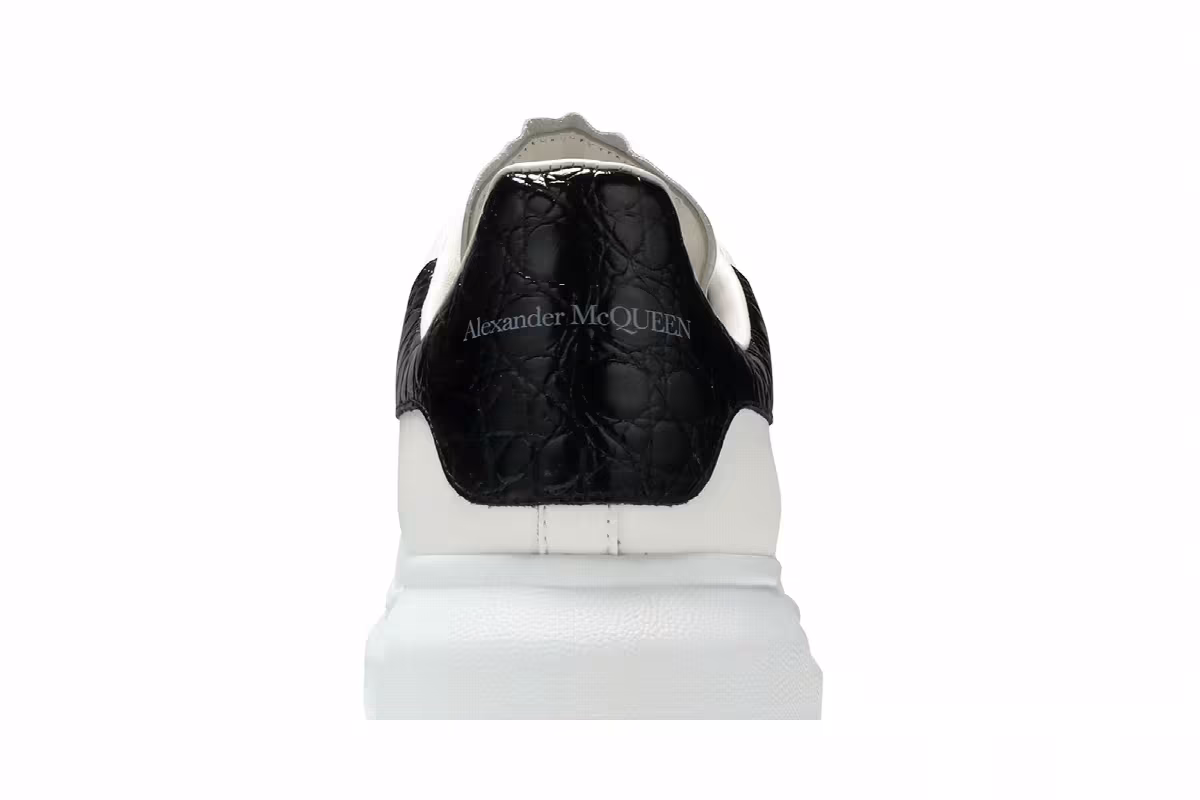 Alexander McQueen Oversized Sneaker Black Crocodile, view 8