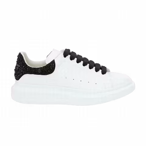 Alexander McQueen Oversized Sneaker 'White Black Crystal'