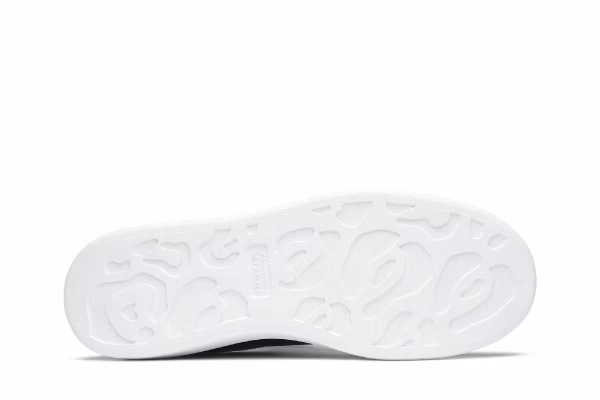 Alexander McQueen Women's Oversized Sneaker Black White, view 5