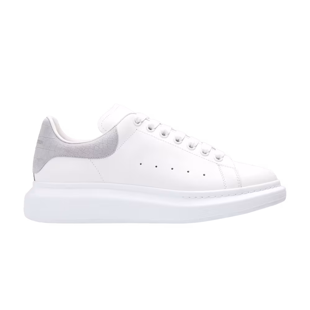 Alexander McQueen Oversized Sneaker Cool Grey Crocodile