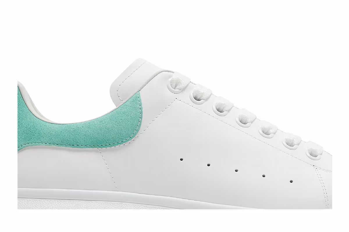 Alexander McQueen Oversized Sneaker White Teal, view 3