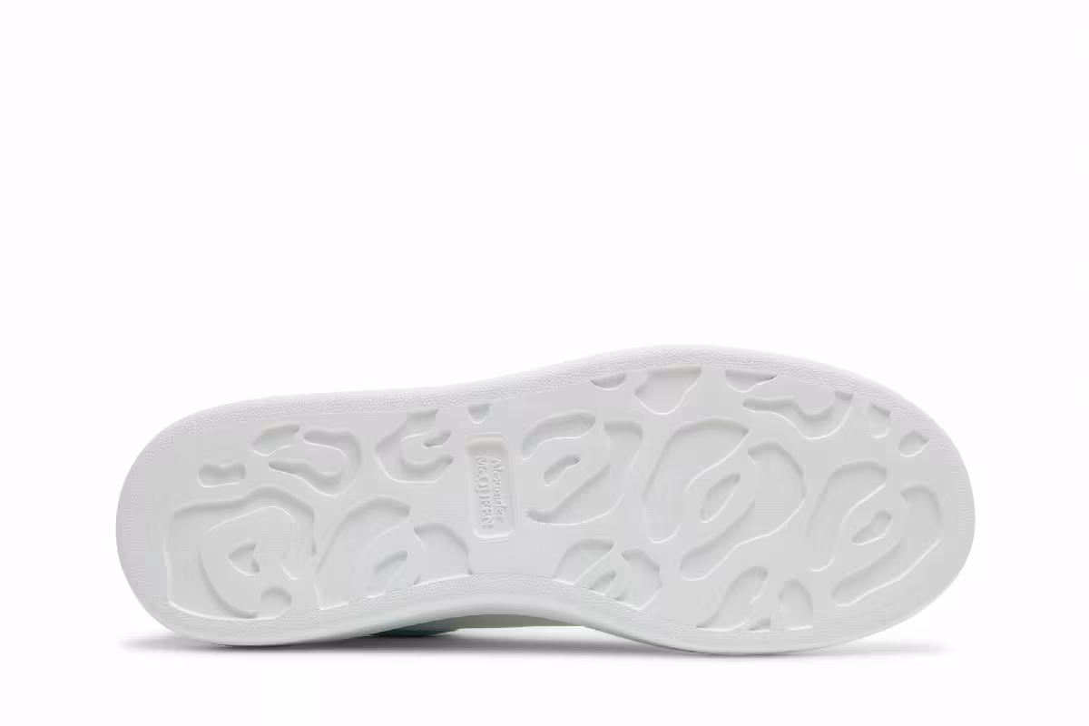 Alexander McQueen Oversized Sneaker White Teal, view 5