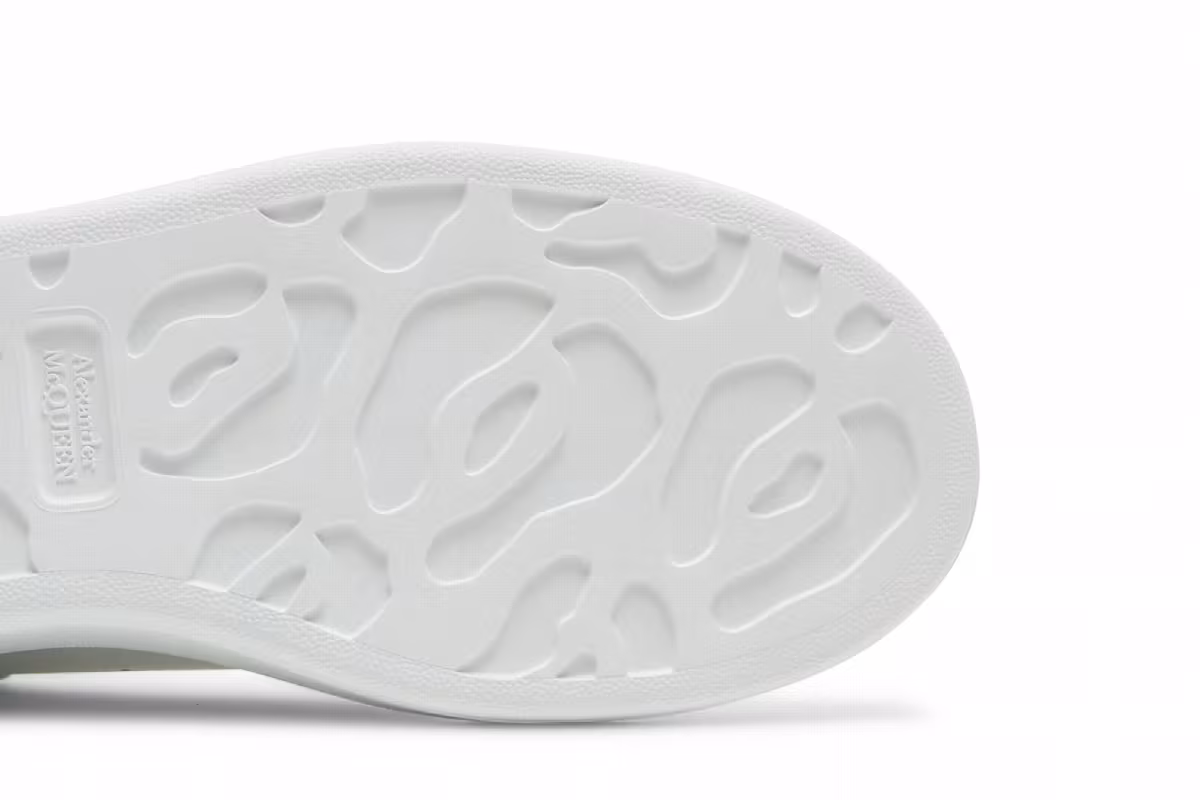 Alexander McQueen Oversized Sneaker White Teal, view 6