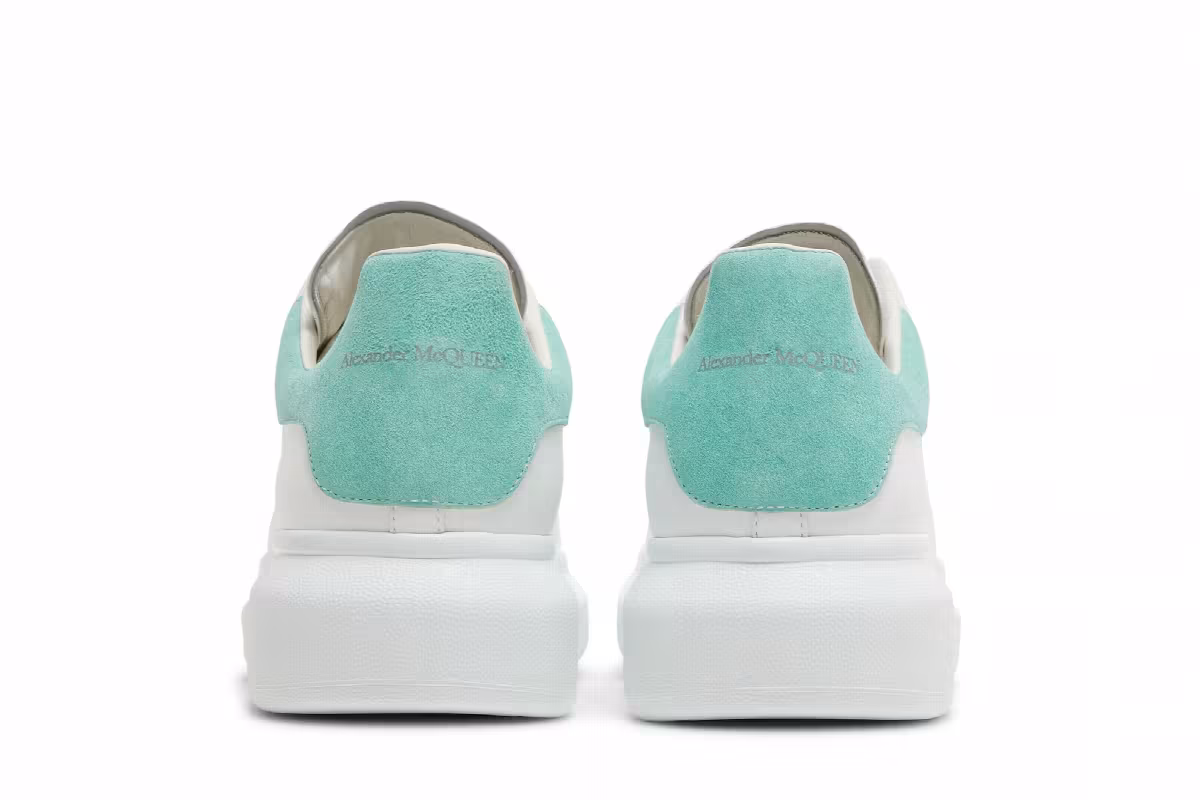 Alexander McQueen Oversized Sneaker White Teal, view 7