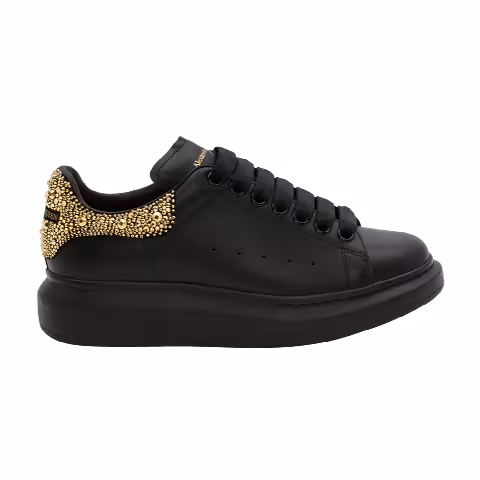 Alexander McQueen Oversized Sneaker 'Black Gold Crystal'