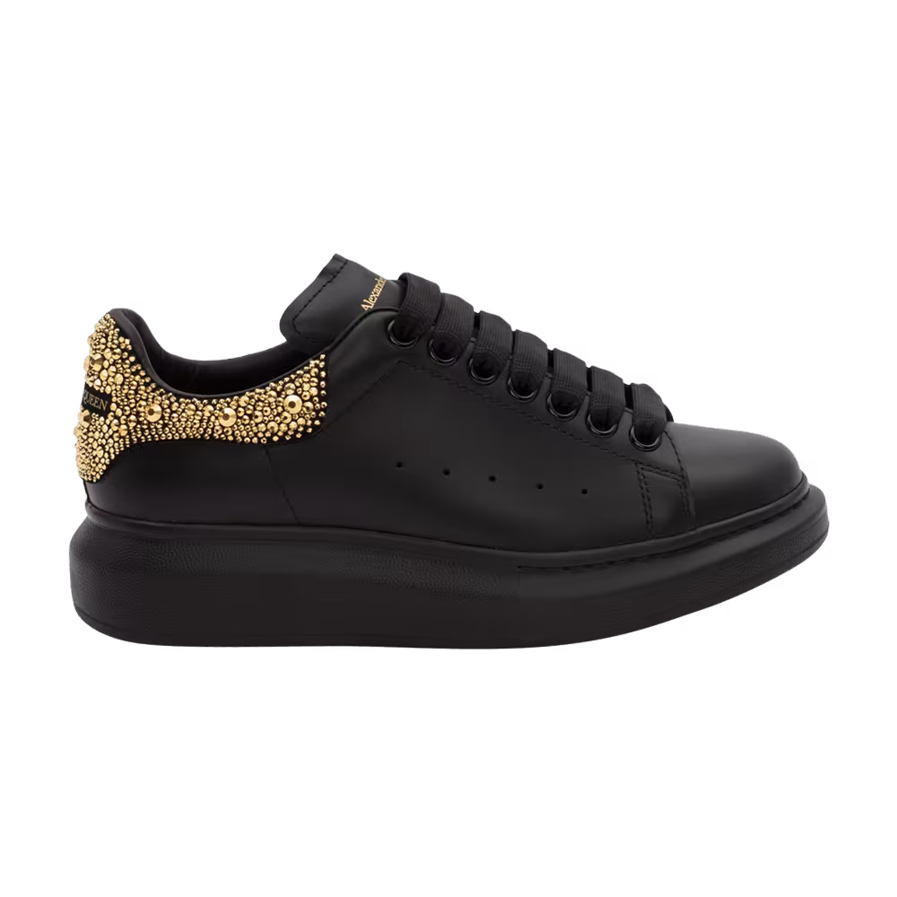 Alexander McQueen Oversized Sneaker Black Gold Crystal